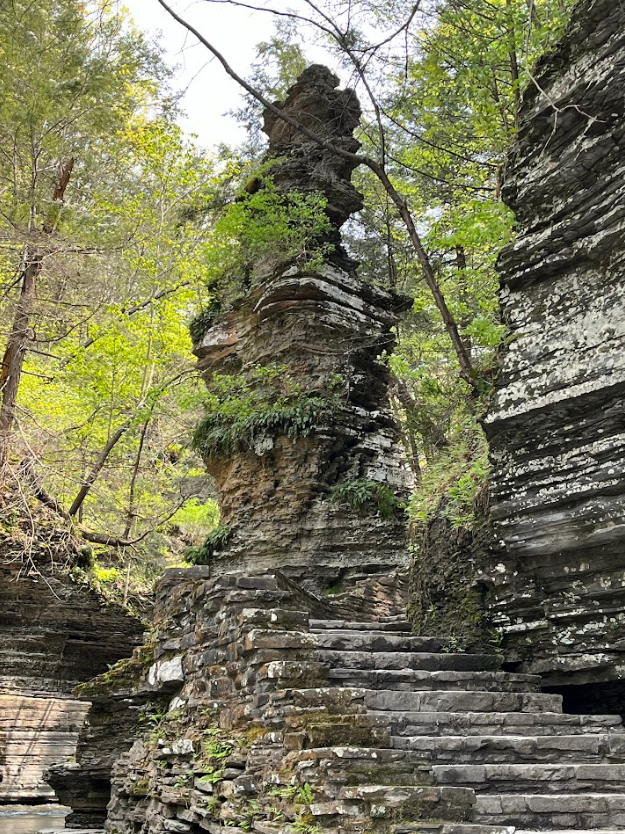 Hiking at Buttermilk Falls; Ithaca, NY