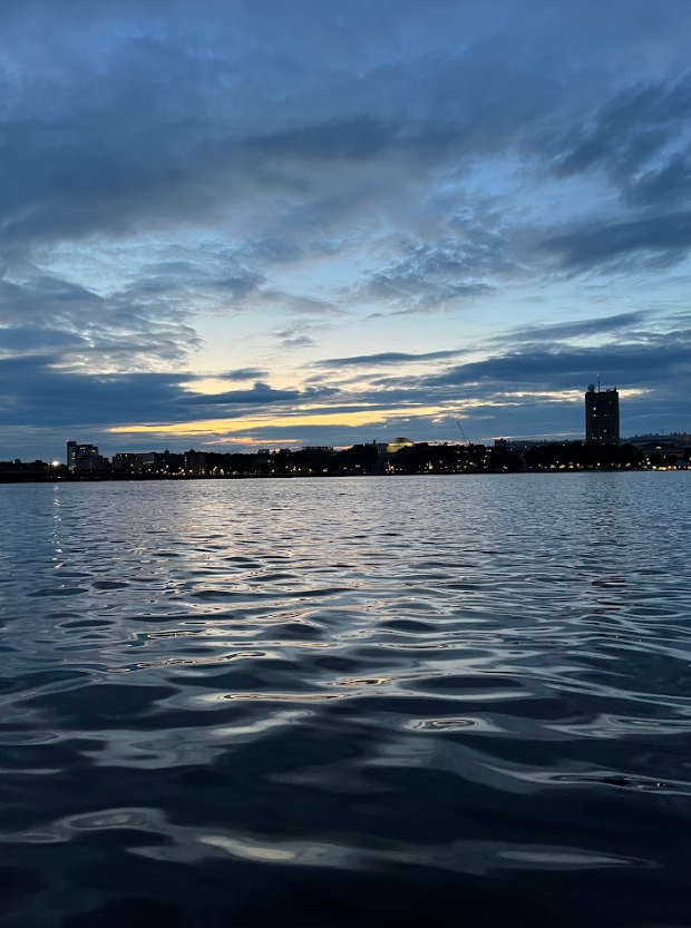 Evening Run near Charles river; Boston, MA