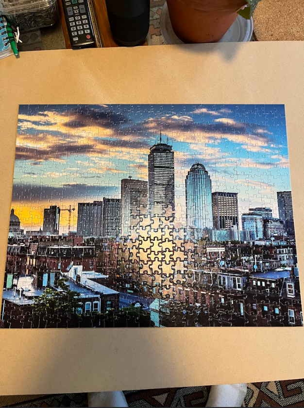 500 piece puzzle for Back Bay Boston