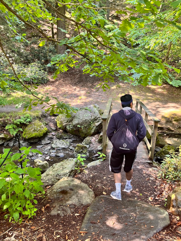 Hiking at Arnold Arboretum of Harvard University; Boston, MA