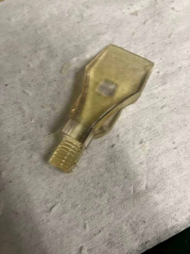 First Test Print (Old Design where nozzle was just singular part)