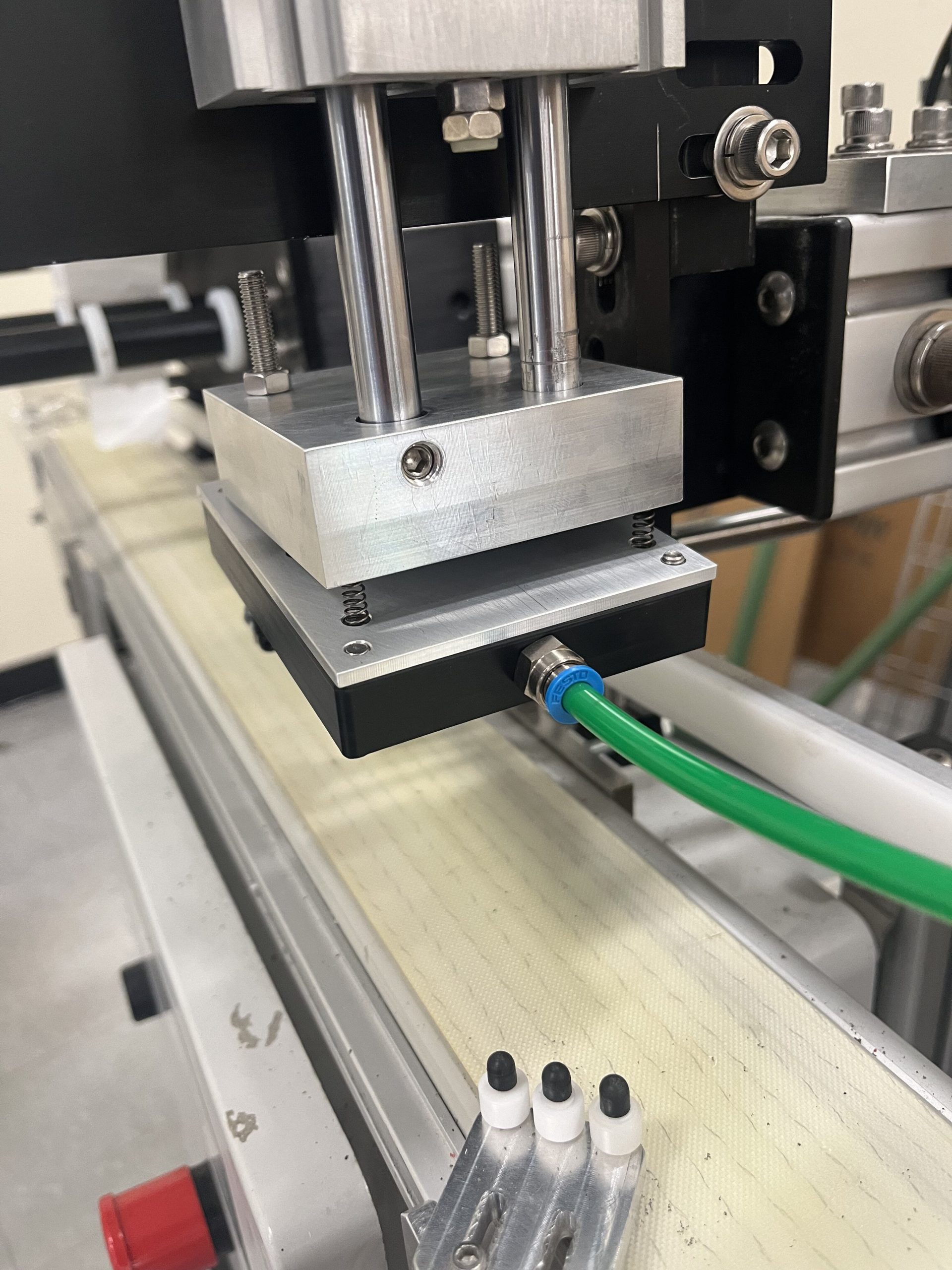 Finalized Machined Label Press Assembly