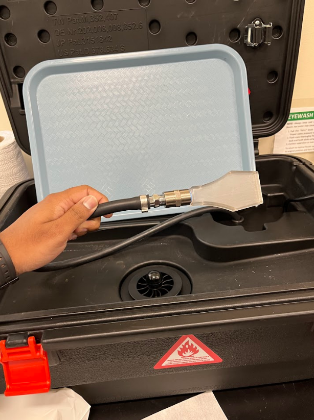 Nozzle attached to Tube w Teflon Tape