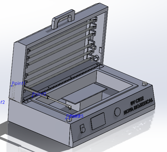 New UV Cure Assembly w Springs Progress